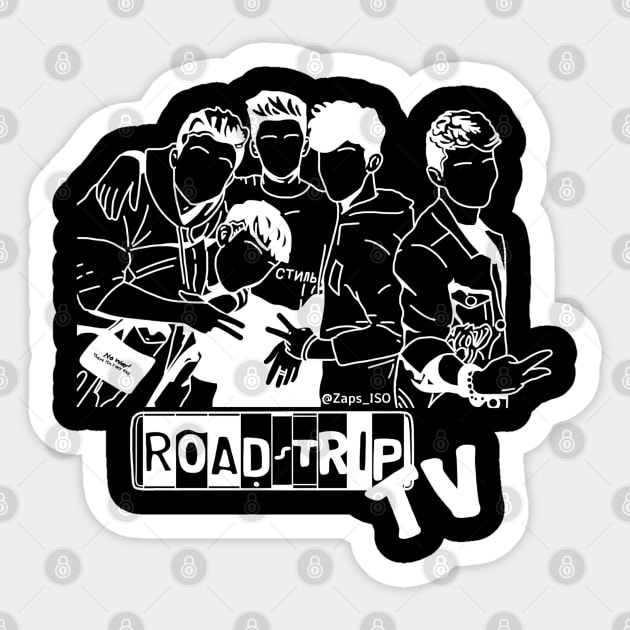 RoadtripTV Band Roadtrip Boyband Fanart Merch Design Sticker by Zaps_ISO